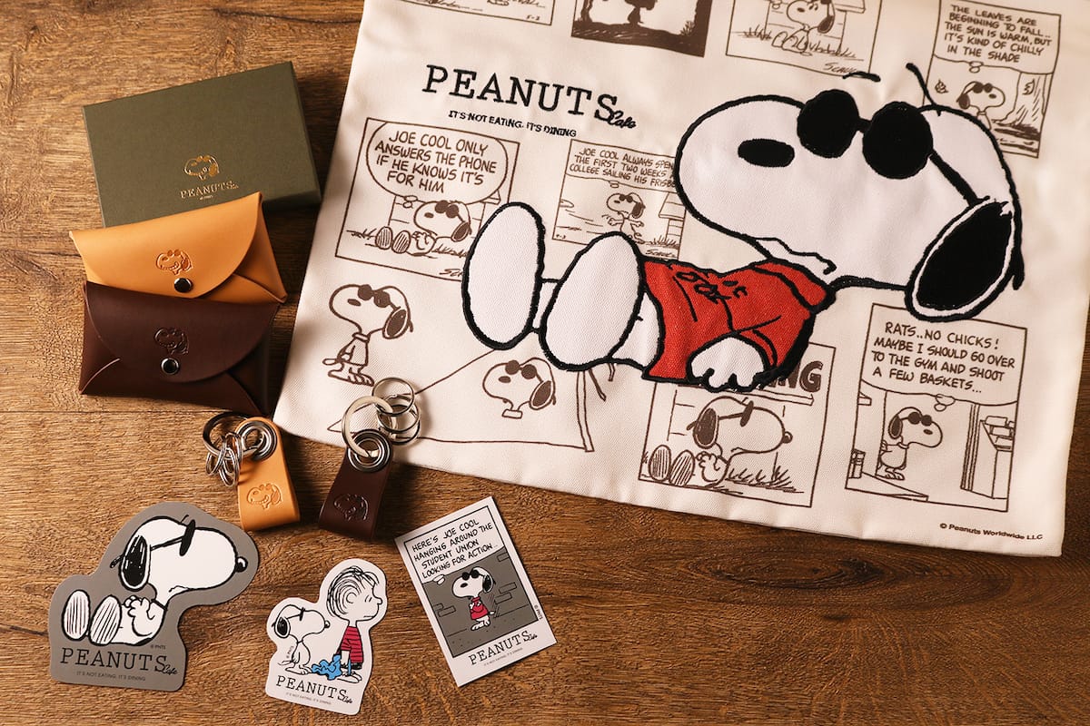 「PEANUTS Cafe 中目黒」のオープン8周年を記念したグッズ