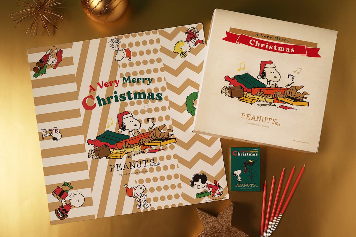 PEANUTS Cafeのクリスマスケーキ