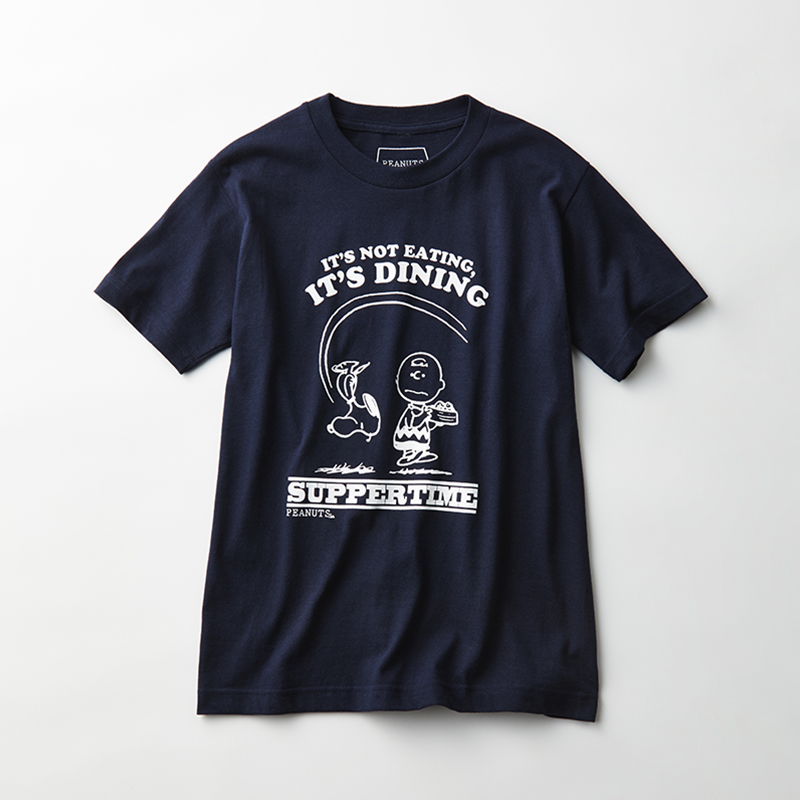 【デッドストック】 オリジナルTシャツ 02 ネイビー | PEANUTS Cafe Online Shop / ピーナッツカフェ オンラインショップ