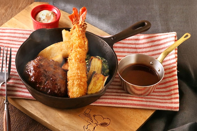 淡路牛ハンバーグ＆エビフライ タルタルソース