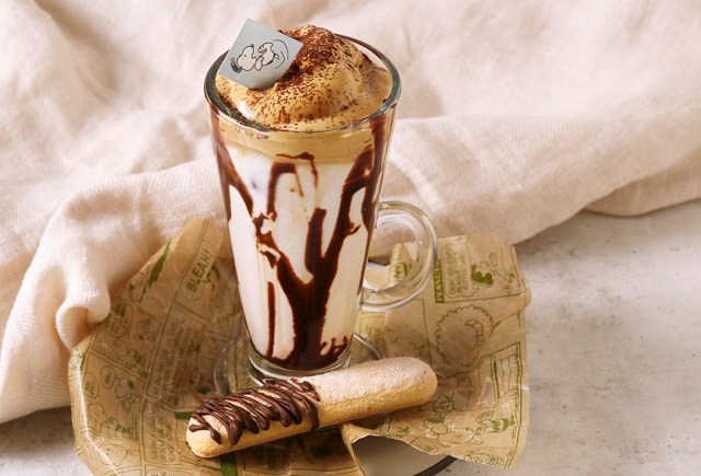 新企画連動メニュー｜スヌーピーのふかふかラテ