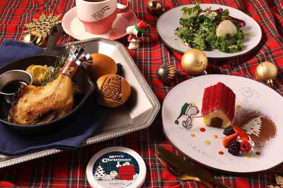 ″予約必須”スヌーピーのノベルティコースター付き！大満足なクリスマスセットがPEANUTS Cafe/DINERで12月1日(木)からスタート！