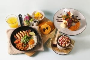 スヌーピーミュージアム新企画展『きみの大好物はなに？～Food in PEANUTS～』と連動したメニュー