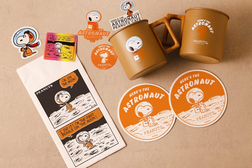 PEANUTS Cafeで開催のシーズンフェア！第三弾はスヌーピーが宇宙飛行士に扮した“アストロノーツ”！