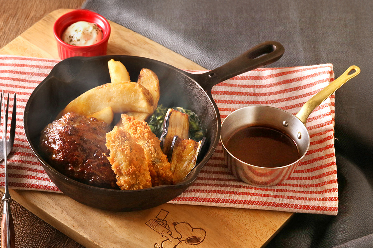 冬季限定|淡路牛ハンバーグ&カキフライ