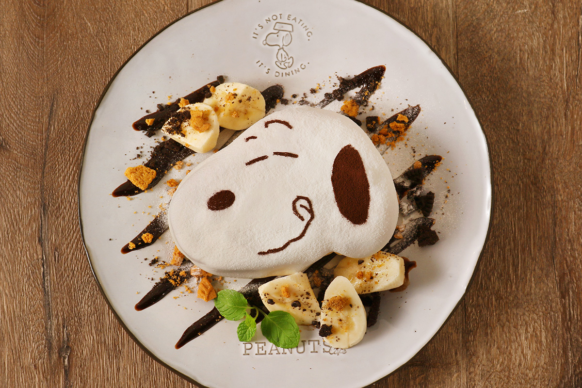 スヌーピーのパンケーキ チョコバナナ&クッキー