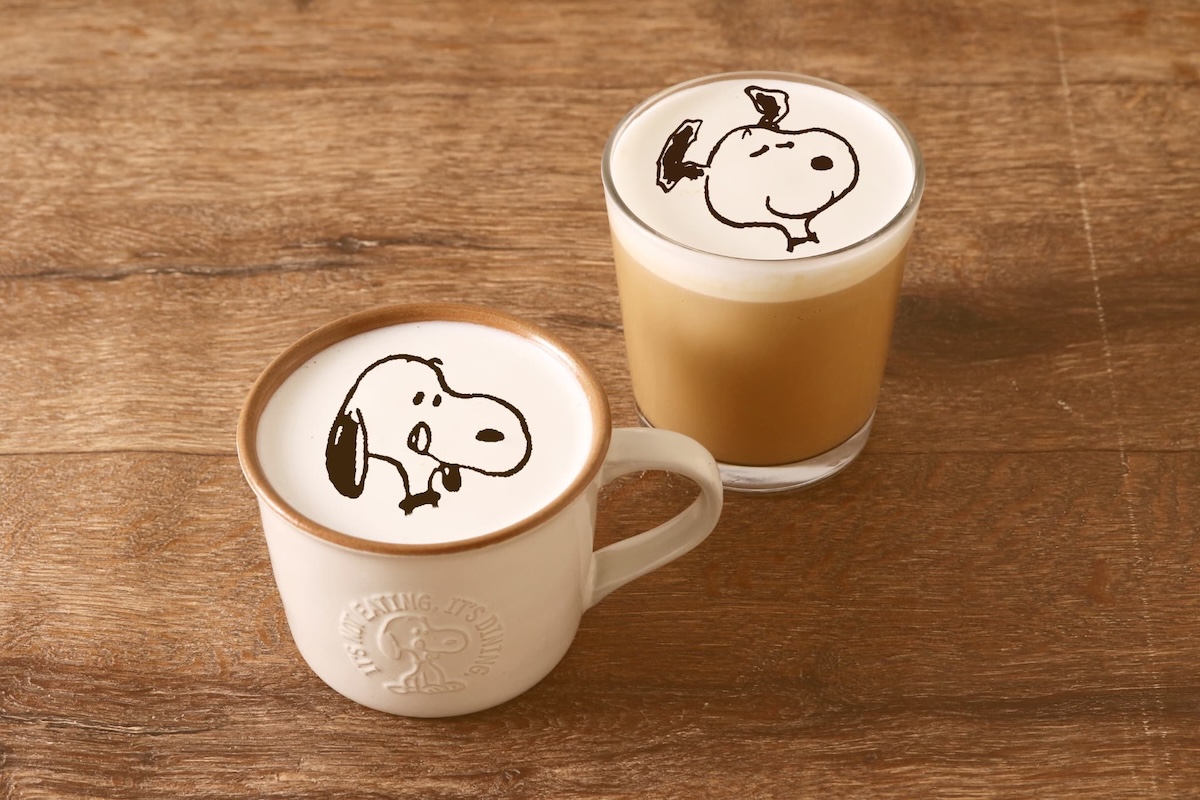スヌーピーのデザインラテ